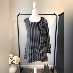NWT: Women’s 2 in 1 Tweed Dress Set in Black